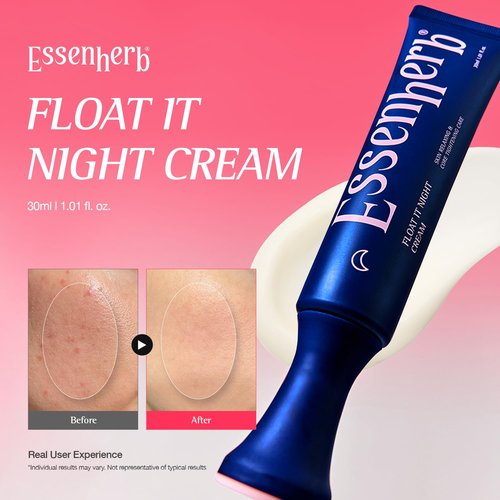 Float It Night Cream - Gentle Retinol Face Moisturizer for Fine Lines & Wrinkles | 1.01 oz Korean Skincare