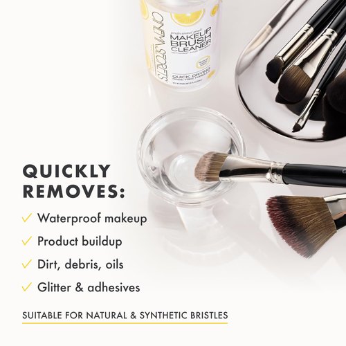 Cinema Secrets Makeup Brush Cleaner - Professional Formula for Deep Cleaning | 8oz Size