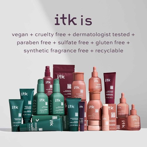 ITK Exfoliating Facial Gel Cleanser - Brightening Face Wash for Smooth, Even-Toned Skin - Glycolic Formula, 5 Fl Oz