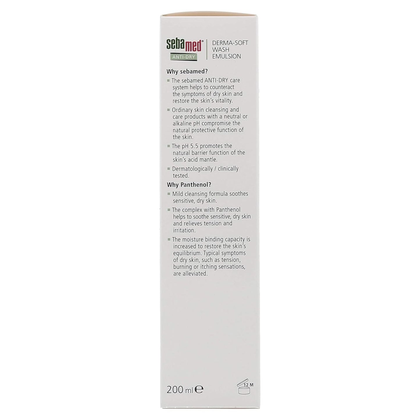 Sebamed Anti-Dry Wash Emulsion - Gentle Cleansing Complex for Dry & Sensitive Skin | 6.8 Fl Oz (200mL)