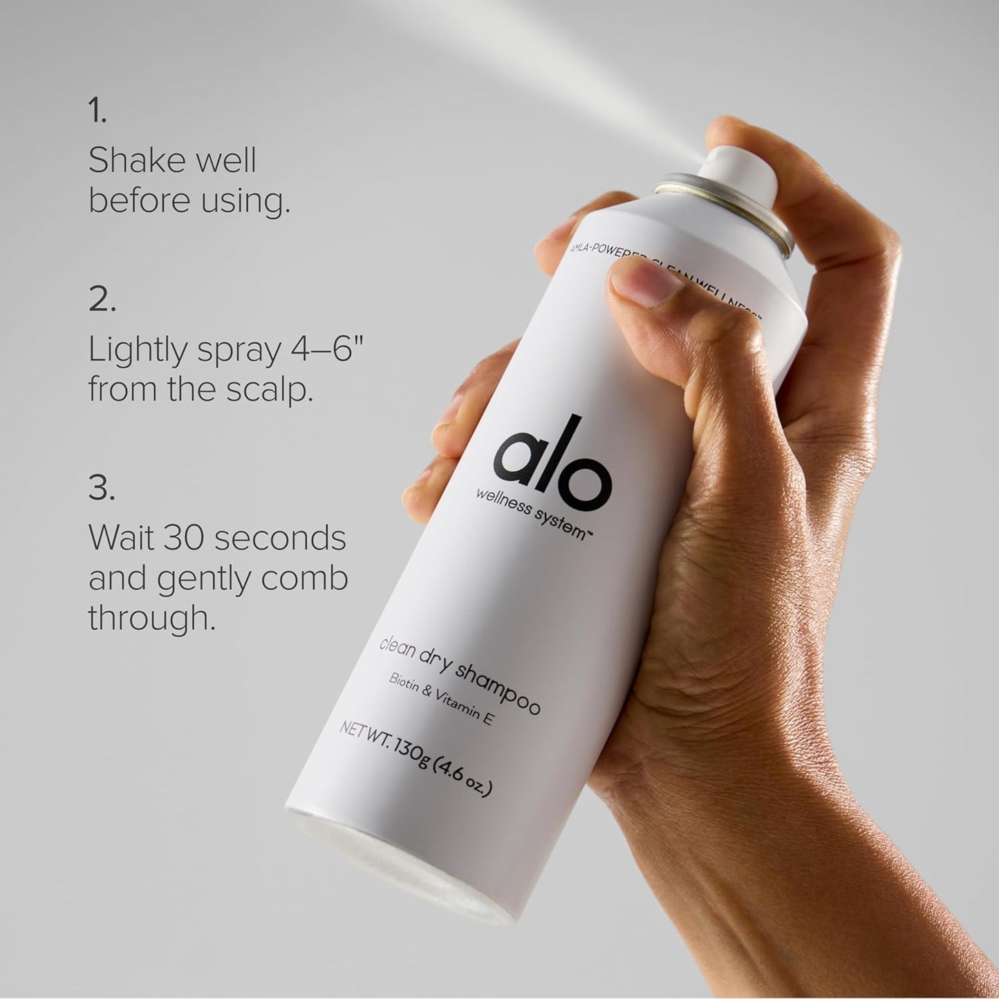 ALO Clean Dry Shampoo - Restores Volume & Refreshes Hair - Absorbs Oil & Sweat | 4.6 oz