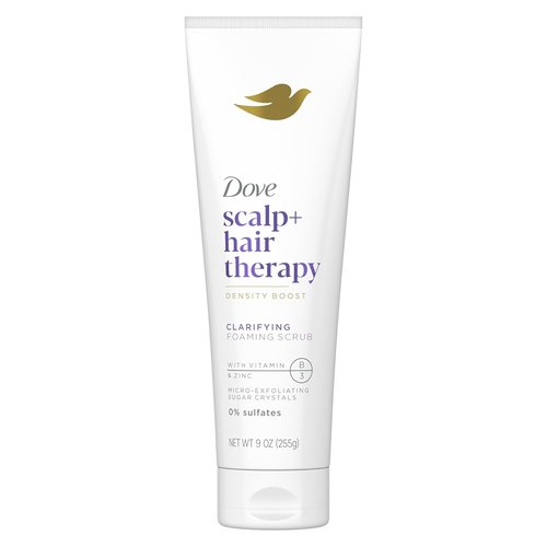 Dove Density Boost Foaming Scrub - Gentle Scalp Exfoliation with Vitamin B3 & Zinc | 9 oz