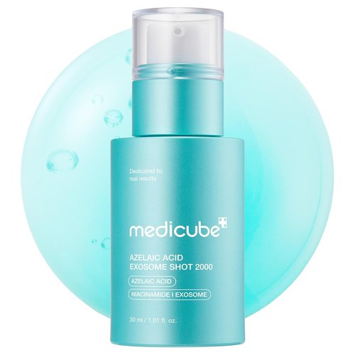 medicube Exosome Shot Azelaic Acid 2,000 PPM Spicule Facial Serum | Calm Redness Due to Dryness | Ideal for Use After Spot Care, Uneven Skin | Azelaic Acid, Niacinamide | Korean Skincare, 1.01 fl.oz