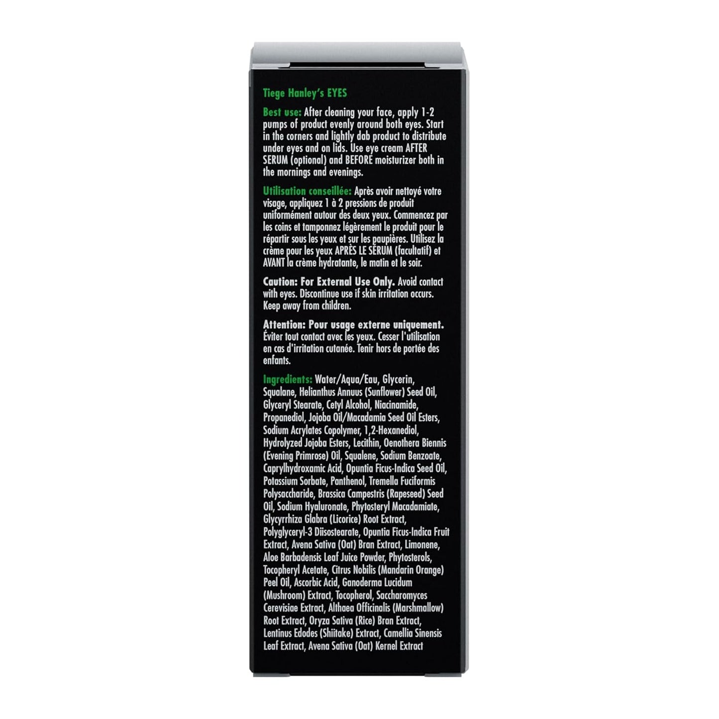 Tiege Hanley Eye Cream for Men - Anti-Aging Under Eye Treatment with Hyaluronic Acid & Vitamin B3 | 0.5 Oz