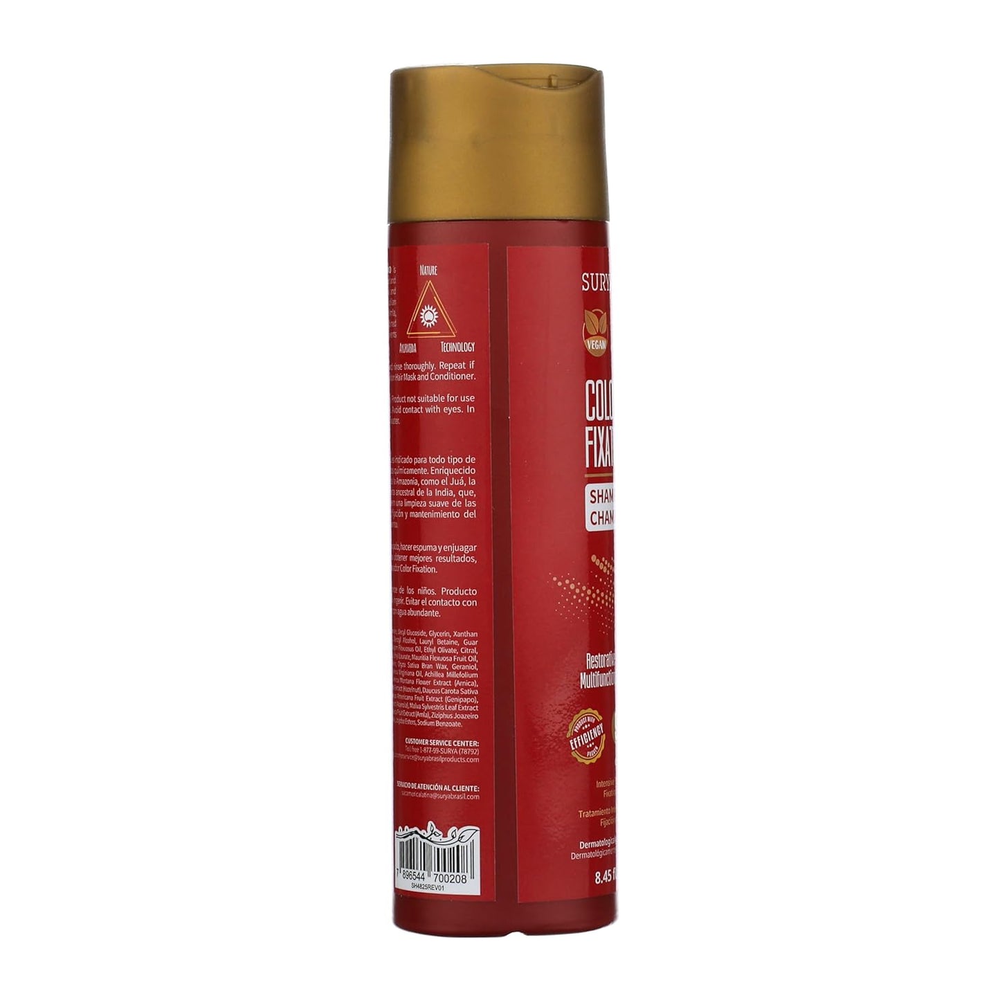 Surya Brasil Color Fixation Shampoo - Gentle Cleansing & Color Protection with 99% Natural Ingredients | 8.45 oz