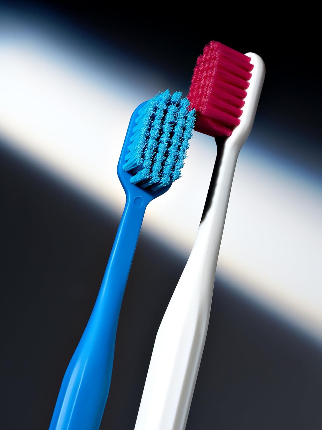 WATER DENT Medium Soft Toothbrush - Ultra-Dense Rounded Bristles for Gentle Gum Care | 2 Pack Multicolor