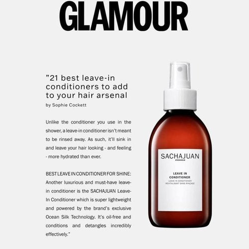 SACHAJUAN Leave-In Conditioner - Lightweight Hydration & Shine with Ocean Silk Technology | 3.4 oz