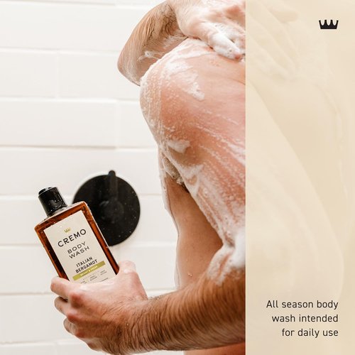 Cremo Body Wash for Men - Rich-Lathering Italian Bergamot Scent | 16 Fl Oz
