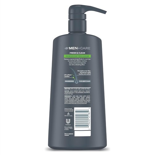 DOVE MEN + CARE 2-in-1 Shampoo & Conditioner - Fresh & Clean Formula | Nourishes & Strengthens Hair - 25.4 oz (4 Count)