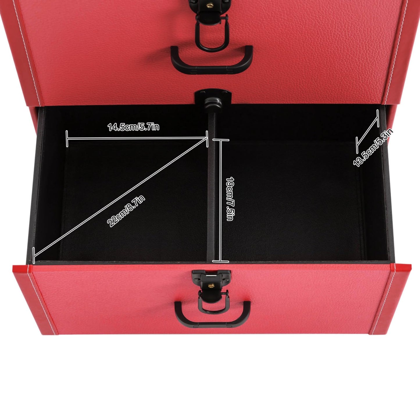 EcoTypee Rolling Makeup Trolley Case, Nail Polish Organizer, Jewelry Travel Cosmetic Case with Drawer