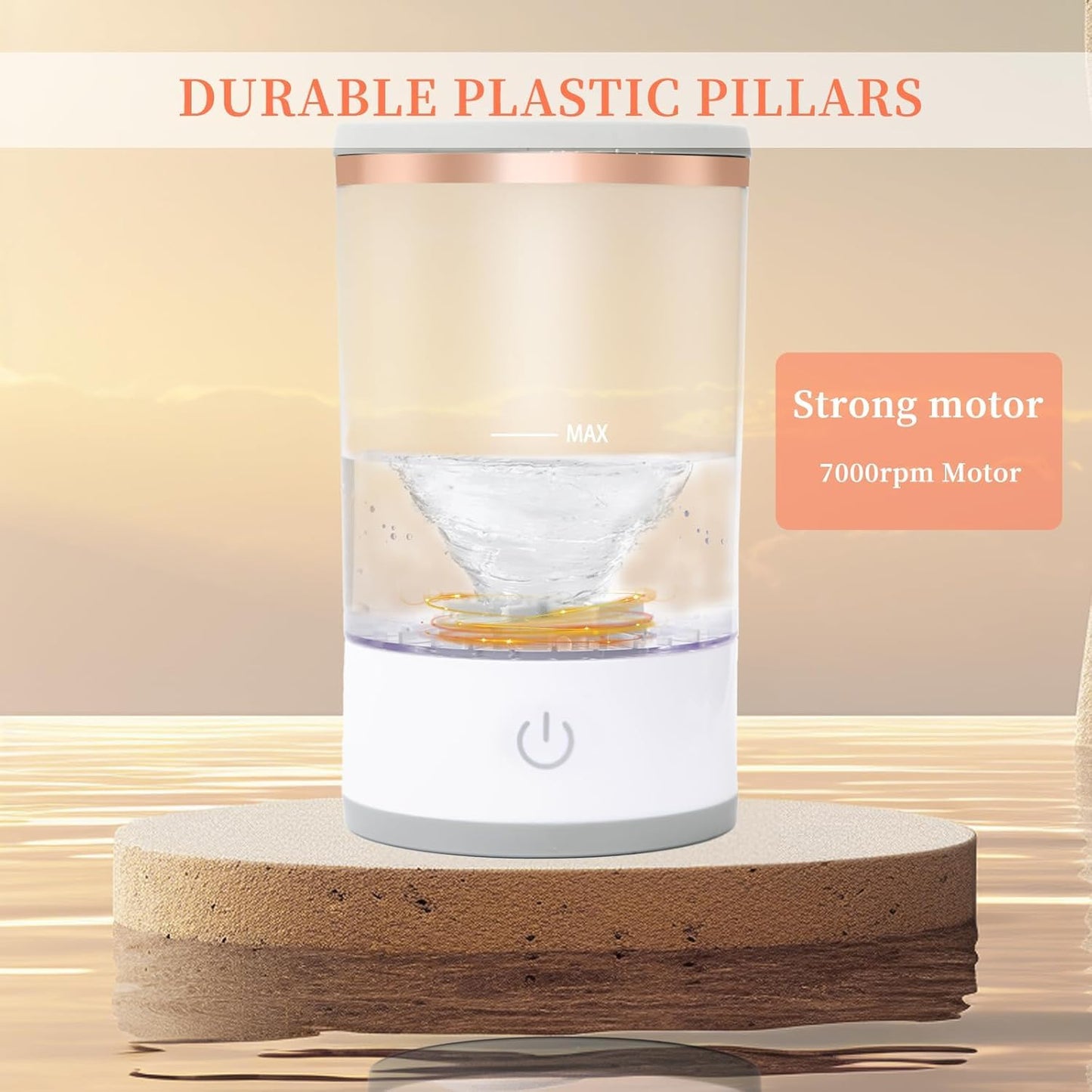 Multi-Functional Electric Makeup Brush Cleaner - Automatic, Energy Saving Makeup Brush Cleaner: Convenient and efficient Makeup Brush Cleaning Solution (white)