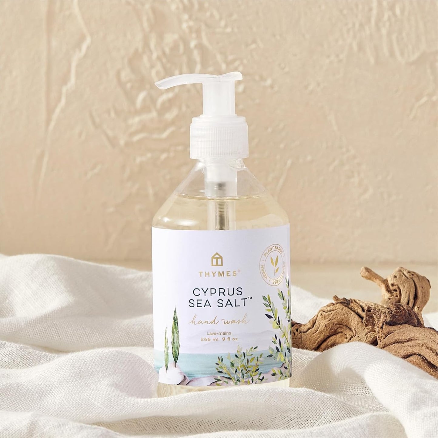 Thymes Hand Wash - Hydrating Moisturizing Soap with Moroccan Rosemary & Amalfi Lemon | 9 fl oz