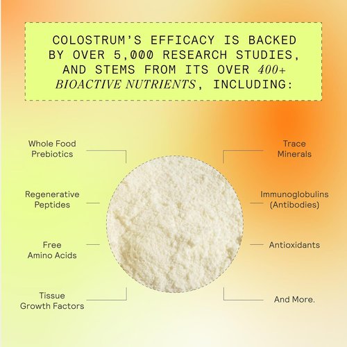 ARMRA Colostrum Powder - Unflavored Gut Health Supplement for Immunity & Skin | 120 Servings