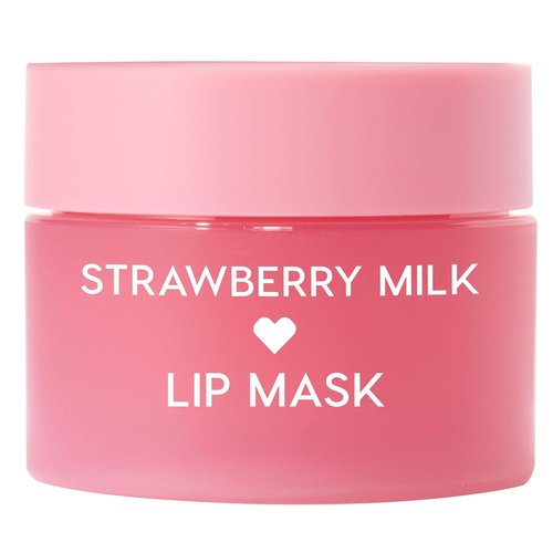 ColourPop Fresh Kiss Lip Mask - Leave-On Moisturizer & Overnight Treatment - Replenishes Dry Lips with Shea Butter & Vitamin E - Strawberry Milk (0.28 oz)