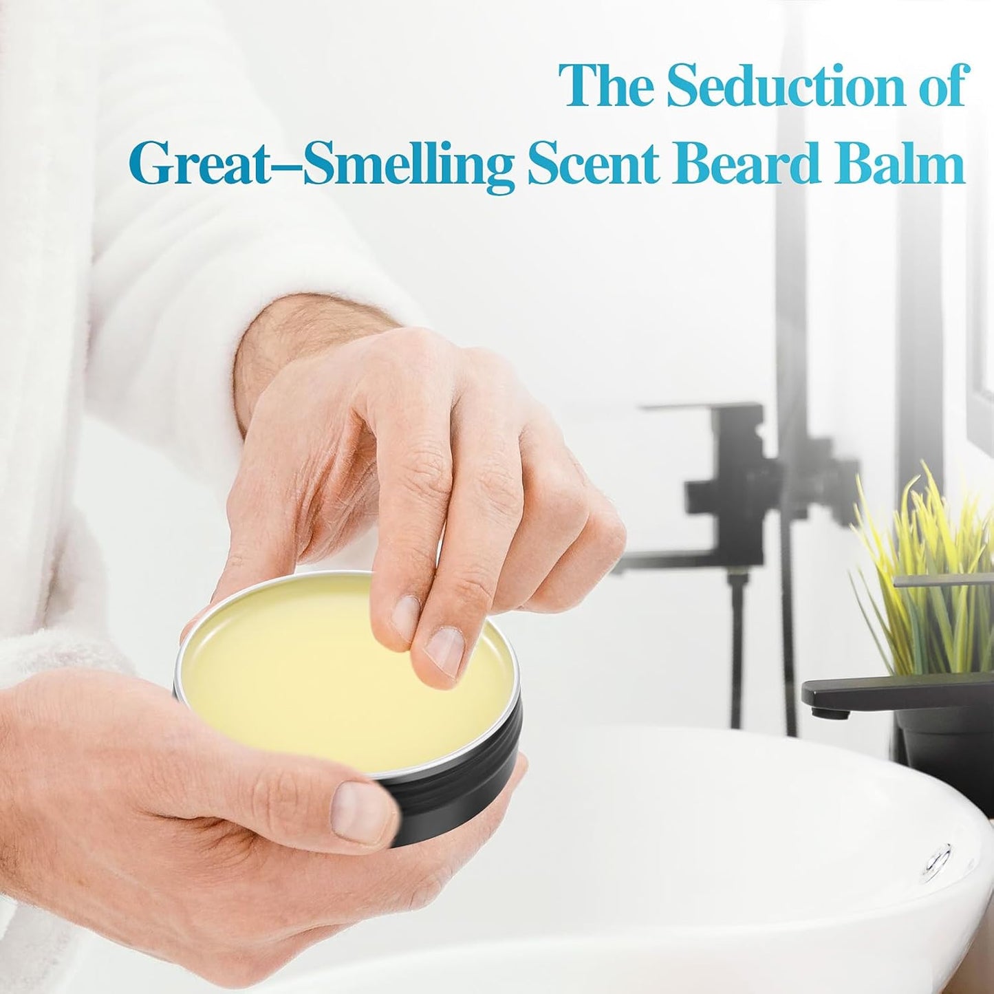 Skiennix Beard Balm - 2X Biotin Concentration for Men | Natural Softening Oil Blend (2 oz)