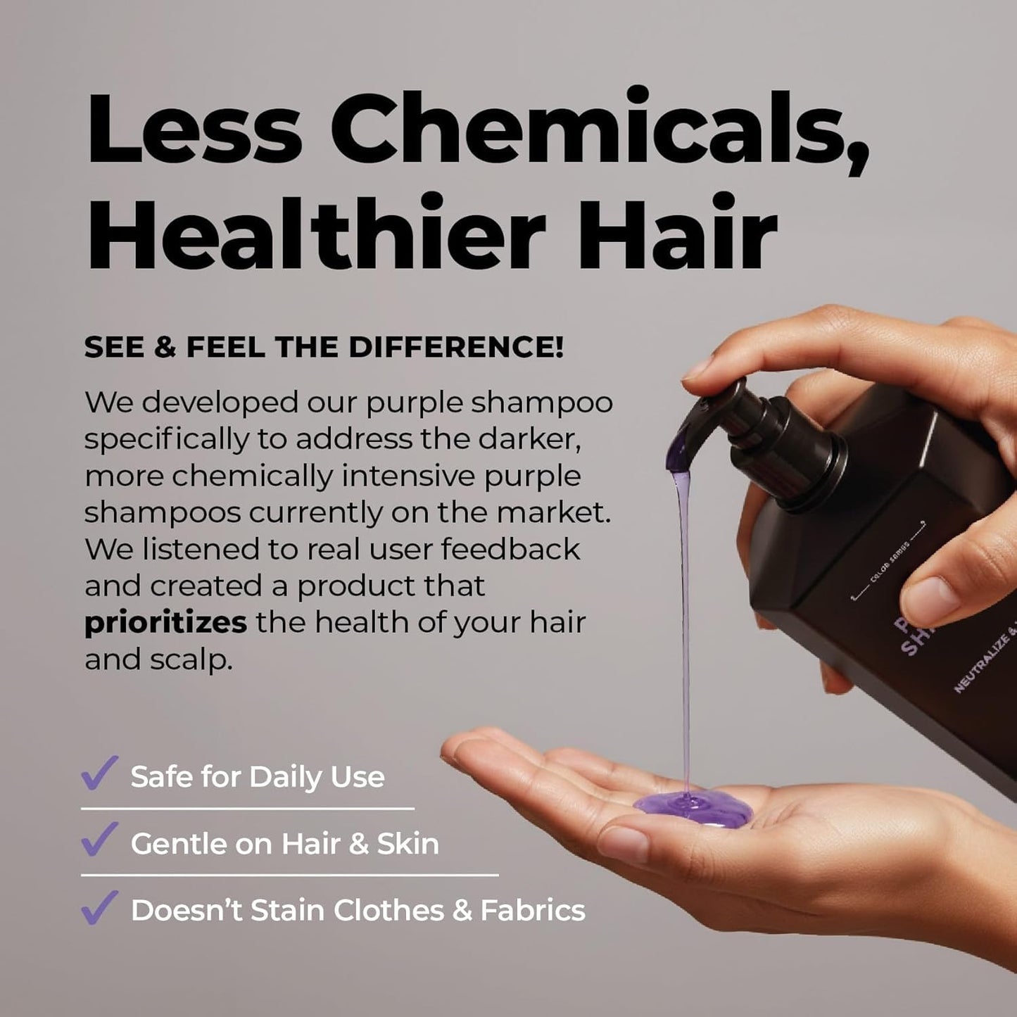 Skiennix Purple Shampoo for Blonde Hair - Sulfate-Free Toning for Blondes & Highlights | 17 fl oz