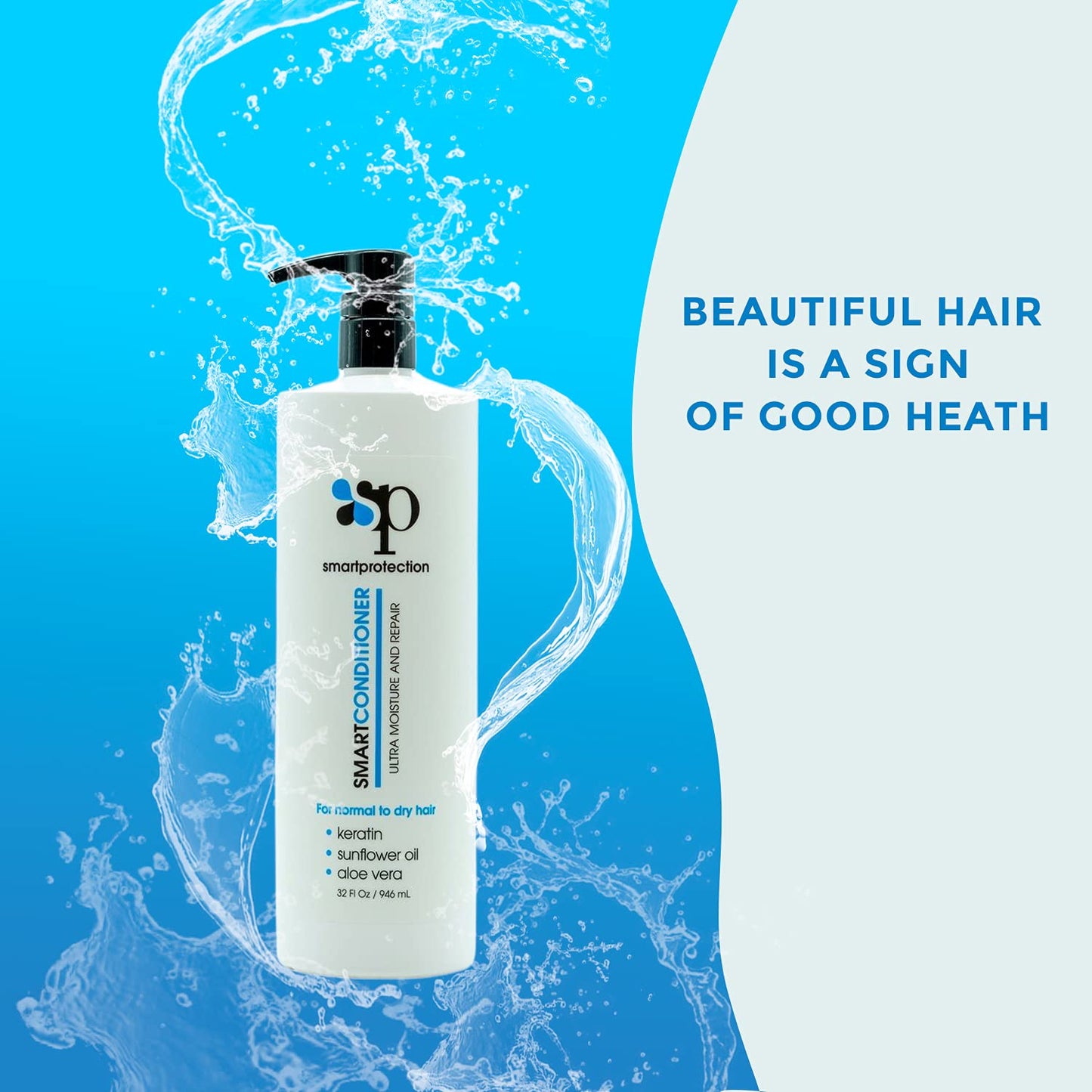 Smart Protection Ultra Moisture Conditioner Sulfate and Paraben Free 32oz for Keratin Treated Hair