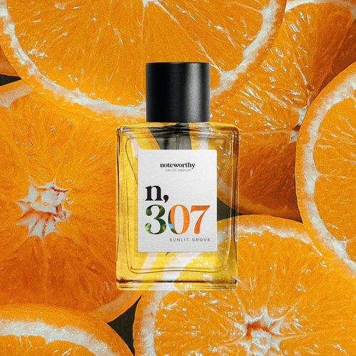 Noteworthy N,307 Sunlit Grove Eau De Parfum - Sophisticated Mandarin, Basil & Sandalwood | Long-Lasting Unisex Fragrance (100ml)