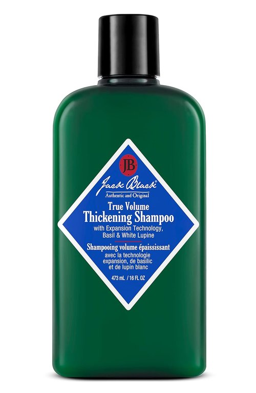 Jack Black True Volume Thickening Shampoo - Sulfate-Free Formula with Basil & White Lupine for Fuller Hair