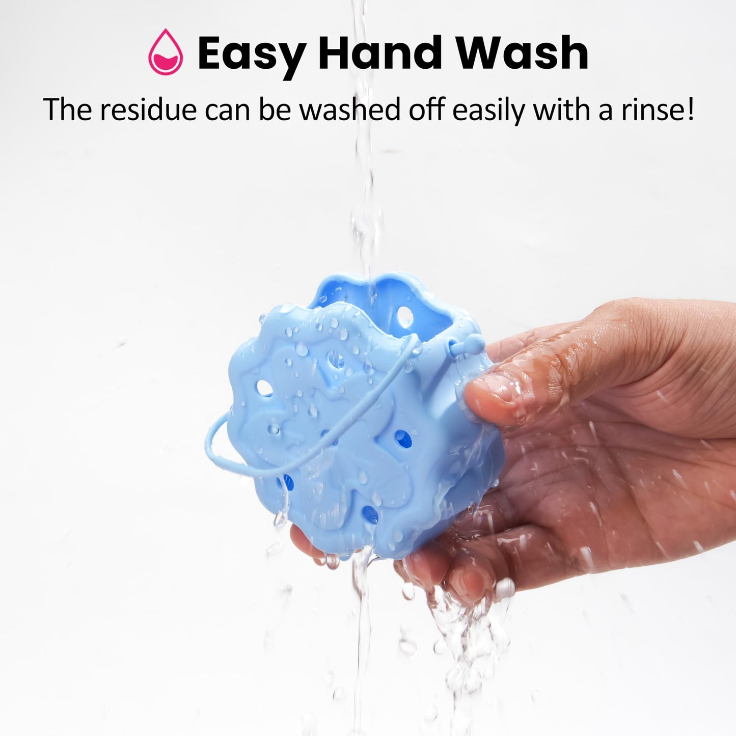 Silicone Shower Steamer Holder/Tray, Hangable&Durable Shower Steamer Hanger, Long Lasting Bath Bombs Holder, Aromatherapy Diffuser Containers, Bathroom Accessory for Decor, Blue