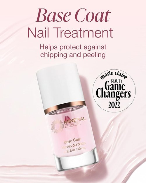 Mineral Fusion Base Coat Nail Treatment - Long-Lasting Protection Against Chipping & Peeling - 0.33 Fl Oz