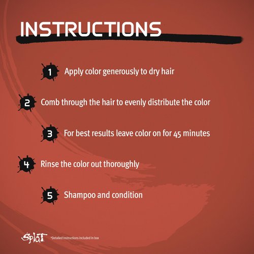 Splat Midnight Amber Semi Permanent Hair Dye Kit, 1 Application, Includes Deep Reconstructor Conditioner, Lasts 30 Washes, No Bleach Required, Vegan & Cruelty Free Hair Color