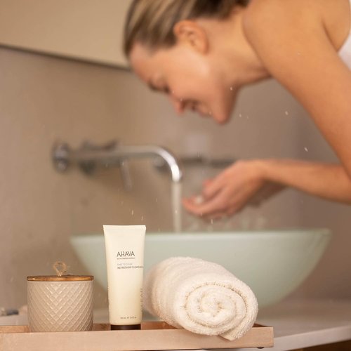AHAVA Cleansing Gel - Refreshing Soapless Cleanser with Osmoter & Ginger Root, 3.4 Fl. Oz
