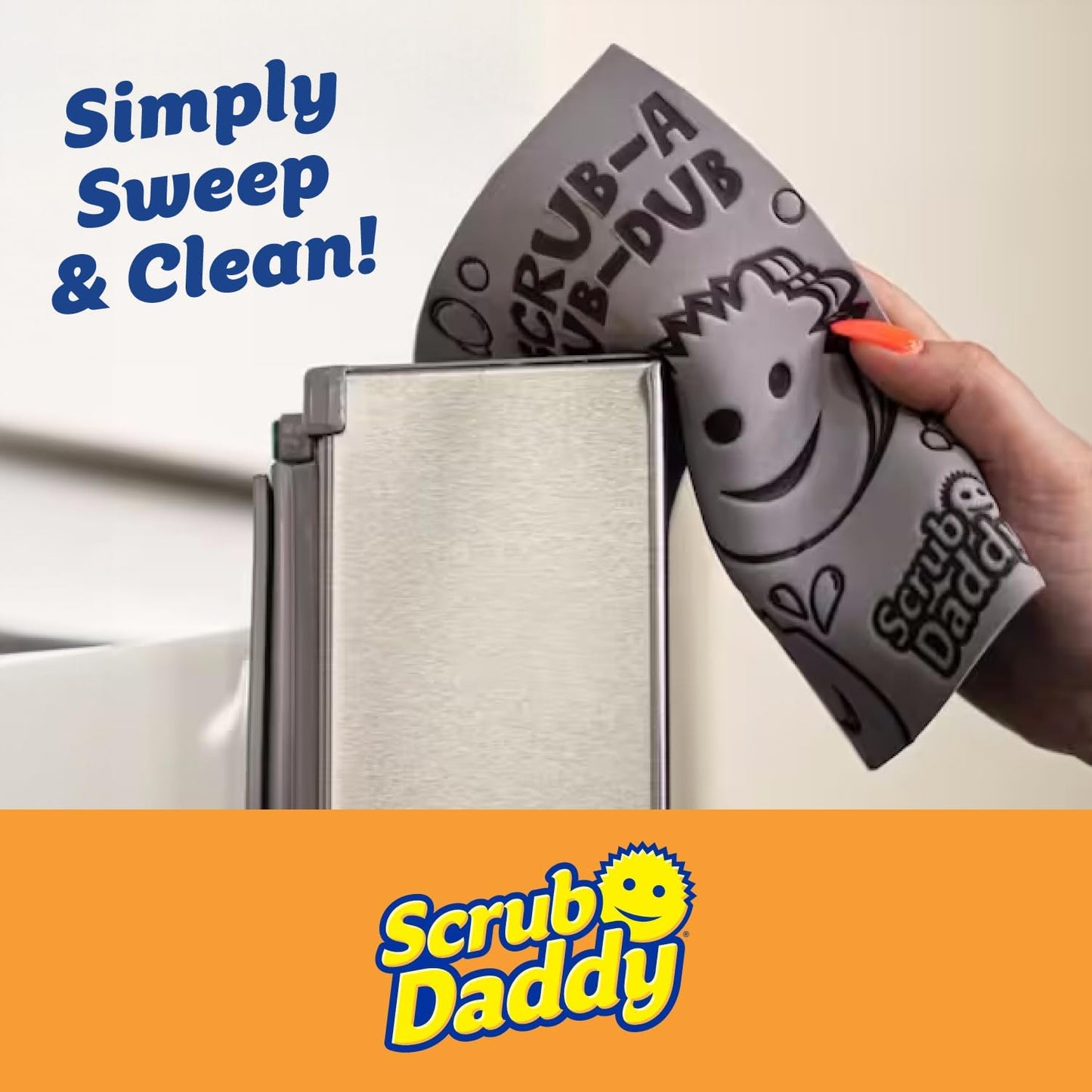 Scrub Daddy Damp Duster Sponge & Towel Bundle - 4 Dusting Sponges & 4 Damp Towels for Easy Cleaning (8 Pieces)