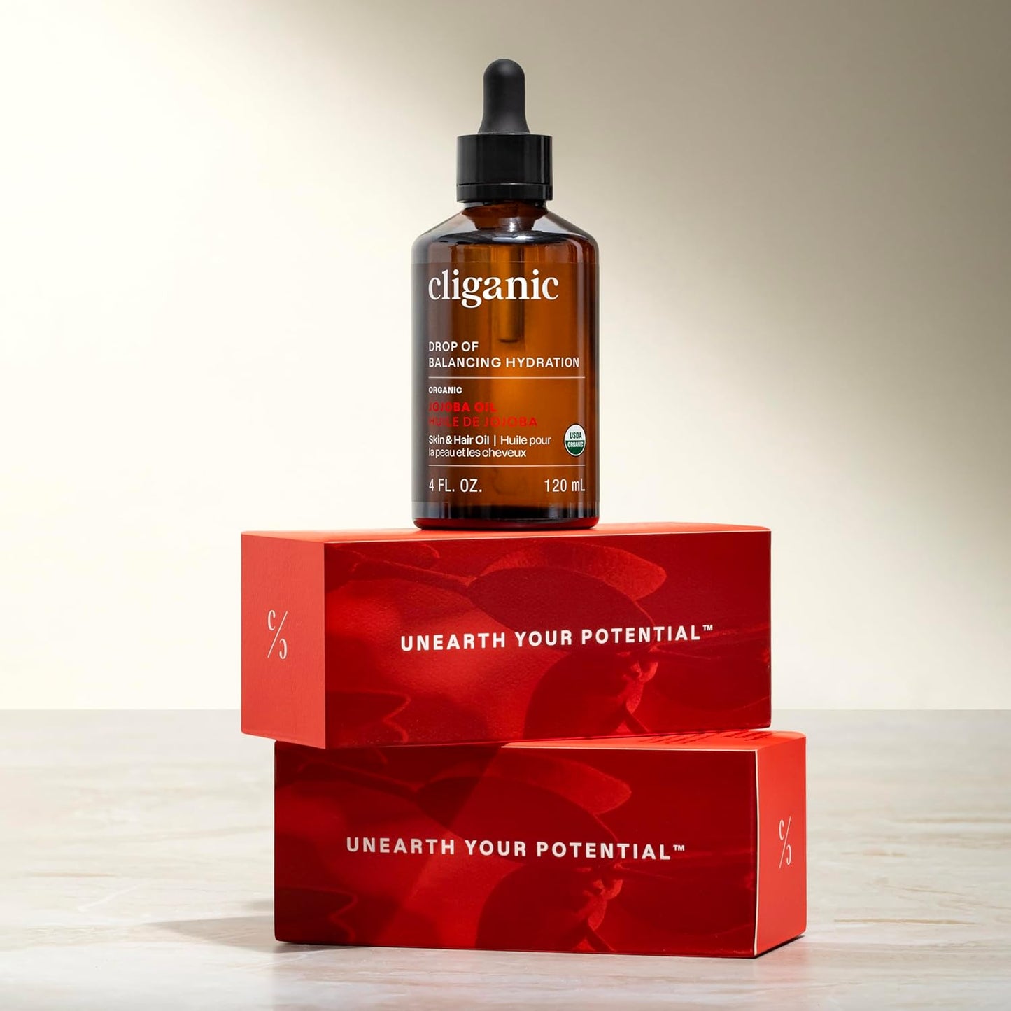 Cliganic Organic Jojoba Oil, 100% Pure (4oz) | Moisturizing for Face, Hair, Skin & Nails | Natural Cold Pressed Hexane Free | Base Carrier Oil