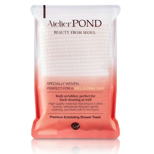 Atelier POND Premium Korean Exfoliating Washcloth – Linen & Cotton, Spa-Quality for Deep Cleansing & Relaxation