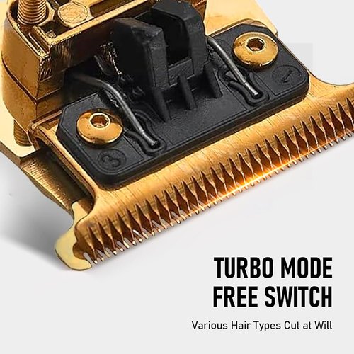 BaByliss PRO FX707Z Replacement Trimmer Blades - DLC 2.0 Compatible with FX787 & FX726 | Gold Finish, 1 PC