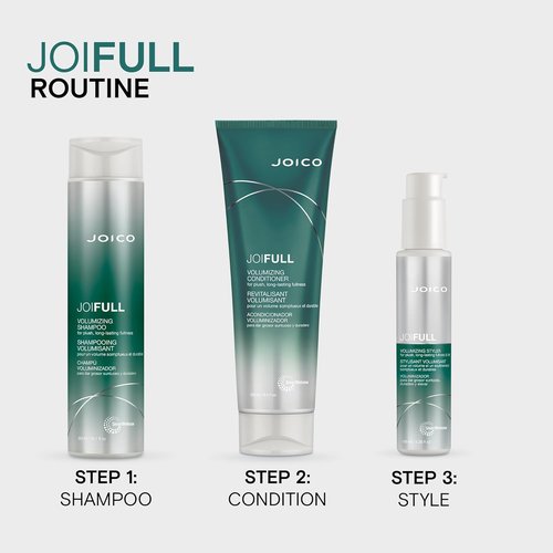Joico JoiFULL Volumizing Shampoo - Instant Body & Long-Lasting Fullness for Fine Hair | Boost Shine with Lotus Flower & Bamboo Extract