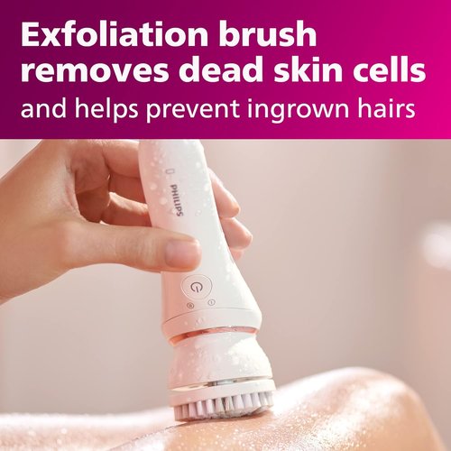 Philips Epilator Series 8000 - 5-in-1 Women's Shaver & Trimmer with 9 Accessories | Pedicure & Exfoliation