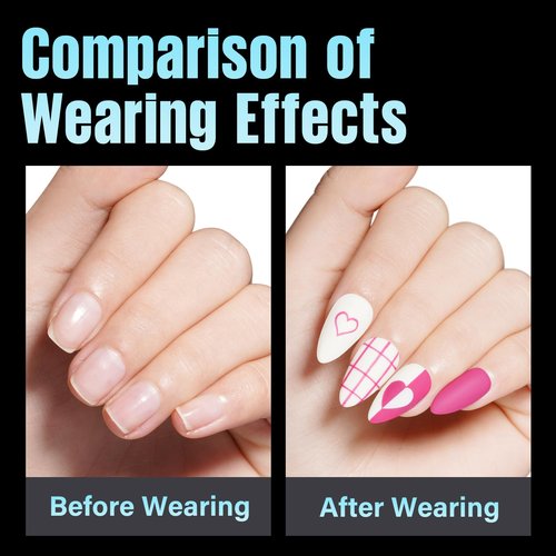 TOMICCA Medium Almond Nail Tips, 240Pcs Soft Acrylic Nails Tips Pre-Shaped Gel Tips, Medium Almond Press on Nails Clear Full Cover Fake Nails for Nail Extension Nail Salon 12 Sizes