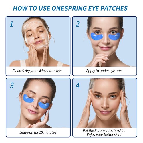 Onespring Eye Masks (48 Pairs) - Bachelorette Party Favors, Collagen Under Eye Patches for Puffy Eyes, Fine Lines and Dark Circles, Spa Party, Bridesmaid, Birthday Gift for Her
