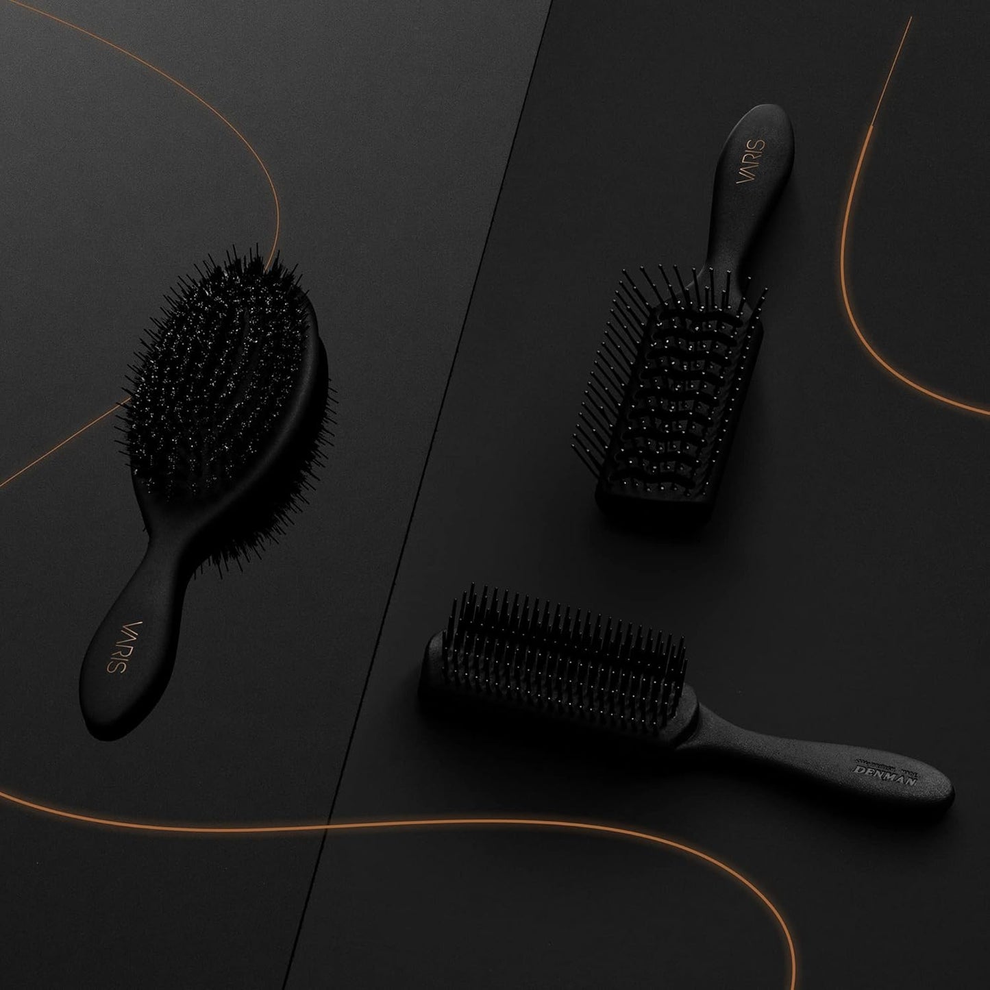 VARIS Smoothing Brush - Effortless Styling Tool for Silky, Straight Hair | Compact Design