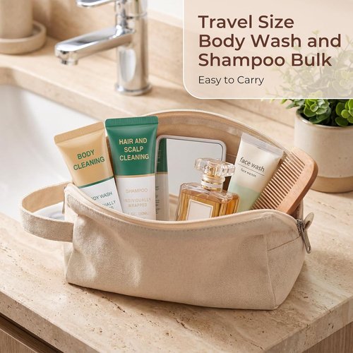 Regine Switzerland Travel Size Shampoo & Body Wash - Mini Shower Gel Amenities | 1 Fl Oz (Pack of 100)