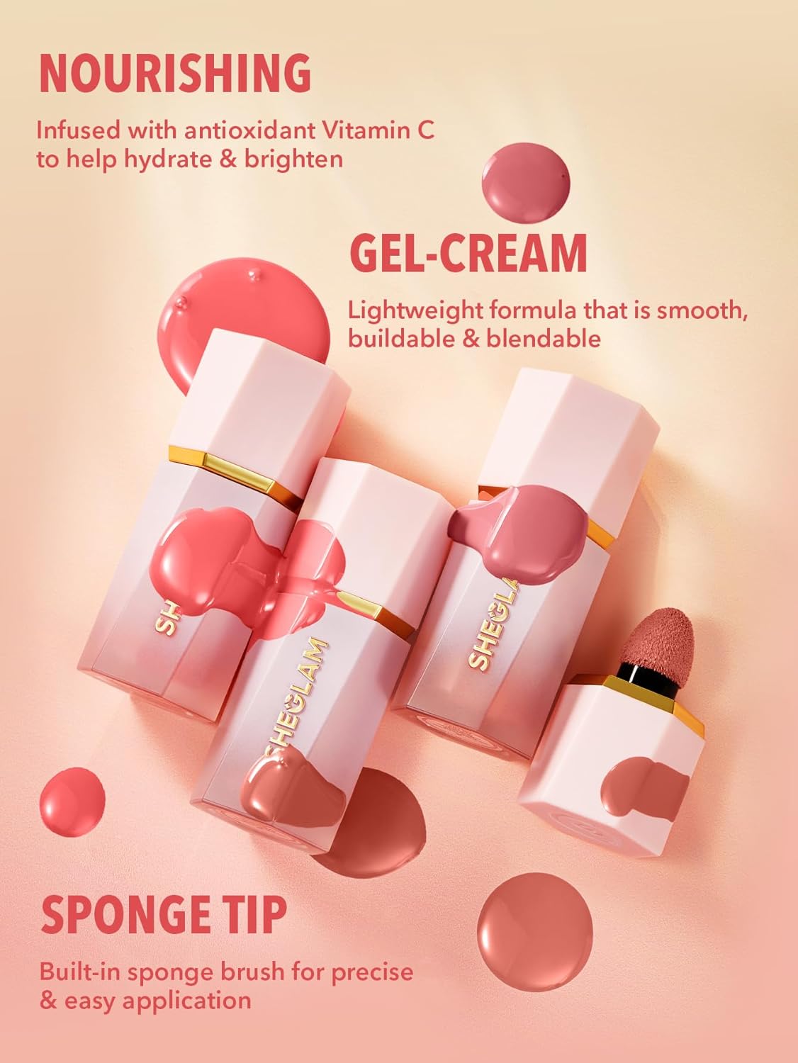 SheGlam Color Bloom Liquid Blush - Matte Finish for Cheeks | Cutie Pie Shade