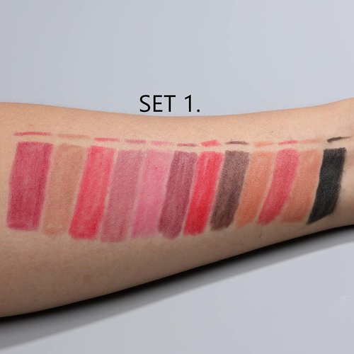 IS'MINE Matte Lip Liner Set - 12 High Pigmented Soft Pencils for Longwear Natural Lip Makeup
