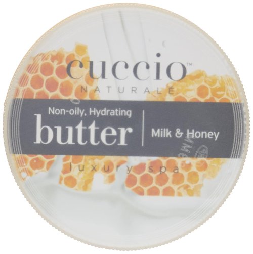 Cuccio Naturale Butter Blends Body Cream - Ultra-Moisturizing Milk & Honey - 8 Oz Deep Hydration for Dry Skin