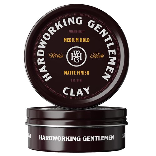 Hardworking Gentlemen Hair Clay - Medium Hold, Matte Finish, Natural Formula | 3 oz Made in USA