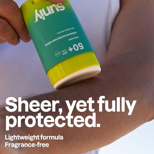 ATTITUDE Mineral Sunscreen Stick SPF 50, Broad Spectrum Zinc Oxide, EWG Verified, Non-Nano, Mess-Free Stick for Face & Body, Lightweight Non-Greasy, Vegan, Unscented, 2 Oz
