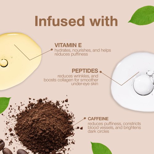 Palladio Under Eye Brightener - Conceal Dark Circles & Brighten Tired Skin | Medium Nude, Caffeine & Vitamin E