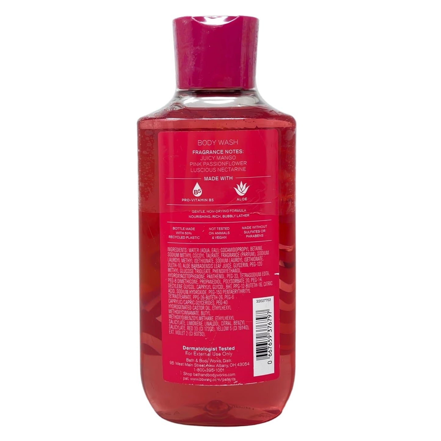Bath & Body Works Bali Mango Gift Set - Body Cream, Wash & Lotion with Rose Bar Soap - Full Size
