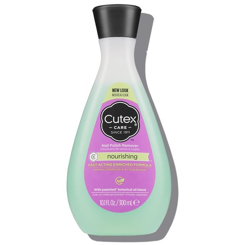 Cutex Nourishing Nail Polish Remover - Healthy Nails with Vitamins E | 10.1 fl oz