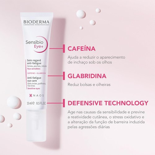 Bioderma Sensibio Eye Cream - Soothing Formula for Sensitive Skin | 15 ml
