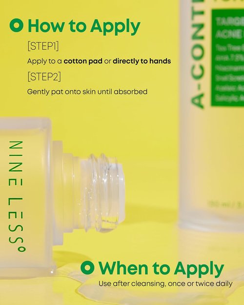 Nineless A-Control Azelaic Acid Toner - Pore Refining & Soothing for Acne-Prone Skin | 5.07 fl. oz