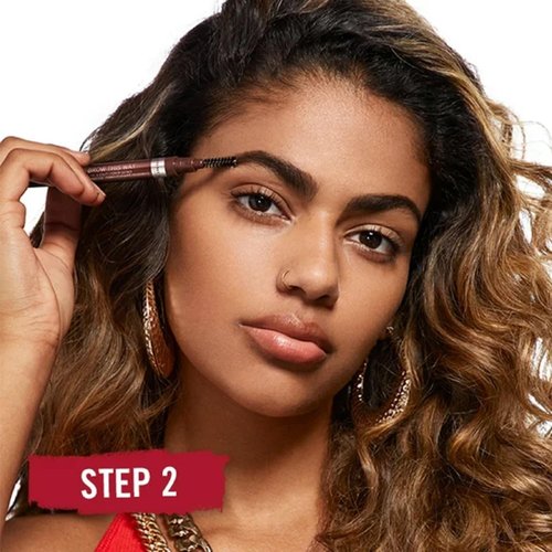 Rimmel Brow This Way Eyebrow Definer - Double-Ended Pencil for Sculpting & Definition | 003 Dark Brown, Vegan Formula, 0.01 oz