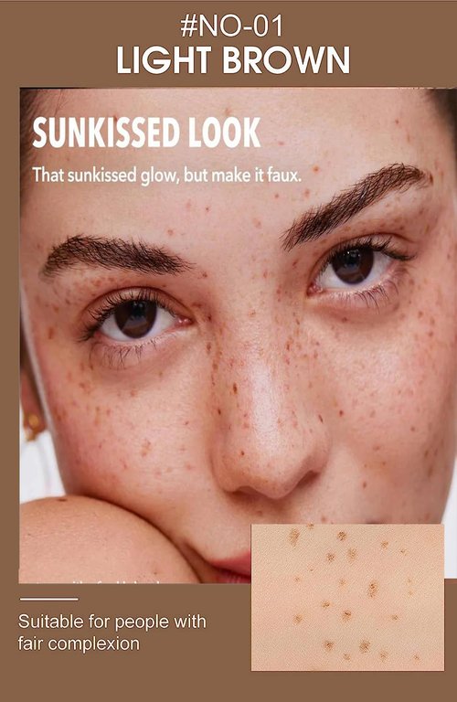 AKARY Freckle Pen - Professional Waterproof Face Concealer for Lifelike Makeup | #01 Light Brown