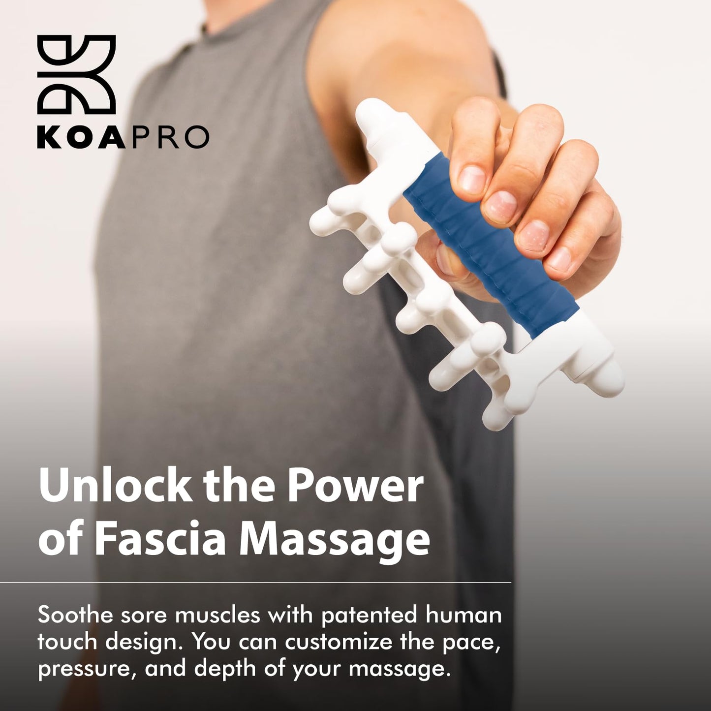 KOAPRO Fascia Massage Tool Blaster for Cellulite, Muscle Knots, Trigger Points - All-in-One Full Body Myofascial Release Tool, Facia Blaster, Targeted Tension Relief, Effective Back and Neck Massager